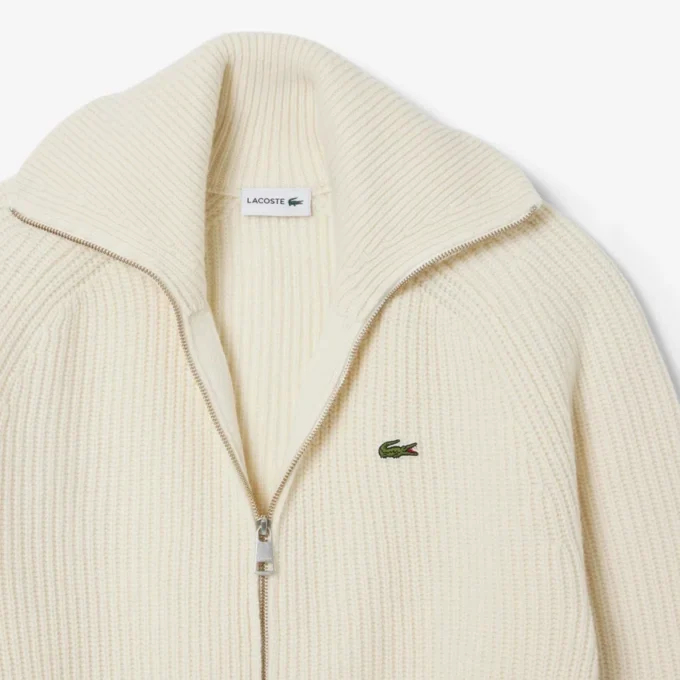 Maglione da uomo in lana con zip Maglione da uomo in lana con zip