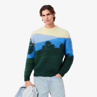 Maglione da uomo in lana di alpaca Landscape