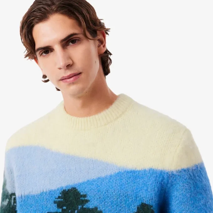 Maglione da uomo in lana di alpaca Landscape Maglione da uomo in lana di alpaca Landscape
