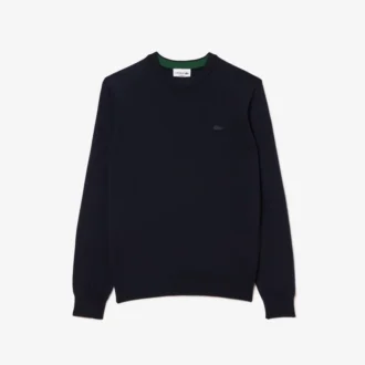 Maglione da uomo in lana merino con collo a giro