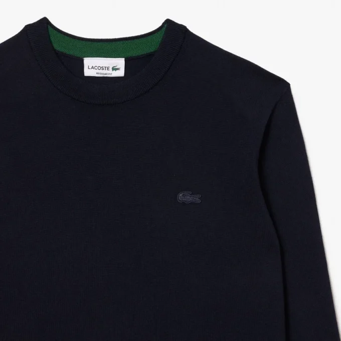 Maglione da uomo in lana merino con collo a giro Maglione da uomo in lana merino con collo a giro