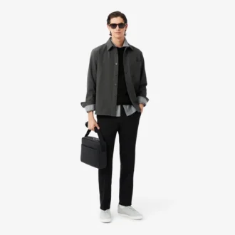 Maglione da uomo in lana merino con collo a giro
