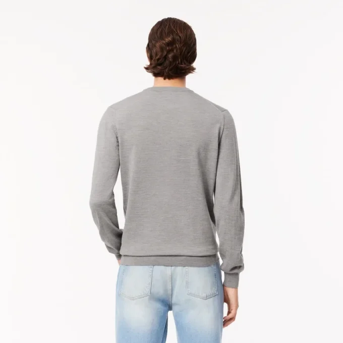 Maglione da uomo in lana merino con collo a giro Maglione da uomo in lana merino con collo a giro