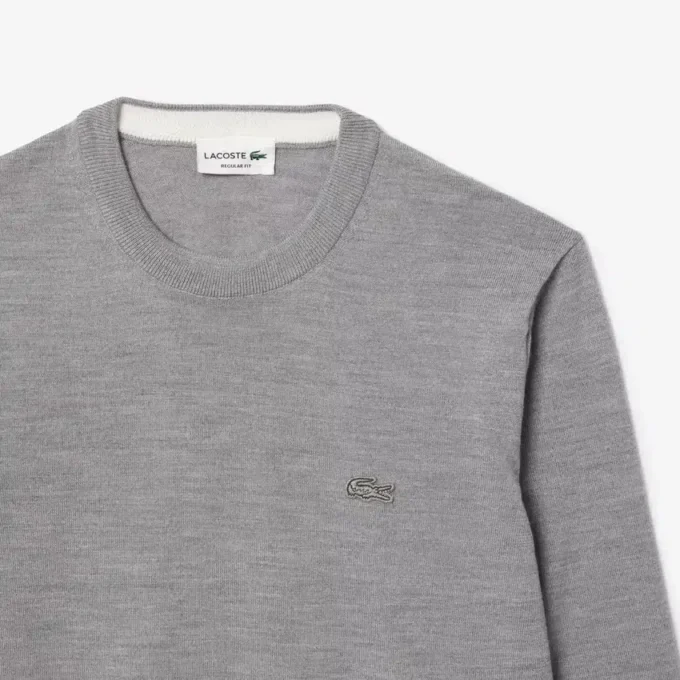 Maglione da uomo in lana merino con collo a giro Maglione da uomo in lana merino con collo a giro
