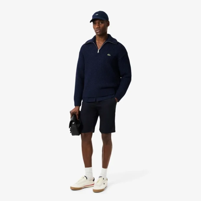 Maglione da uomo in lana pesante con mezza zip Maglione da uomo in lana pesante con mezza zip