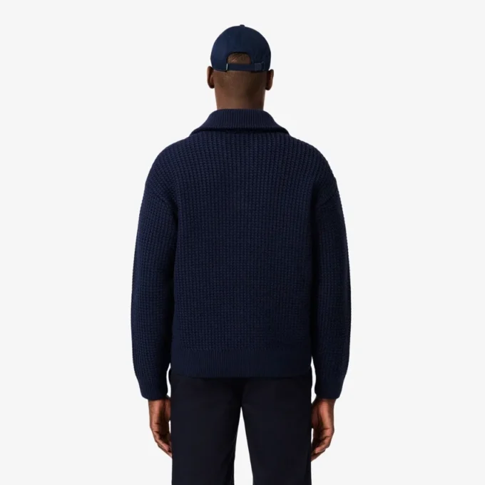 Maglione da uomo in lana pesante con mezza zip Maglione da uomo in lana pesante con mezza zip