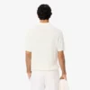 Maglione da uomo in maglia a costine fluida con collo a polo Maglione da uomo in maglia a costine fluida con collo a polo