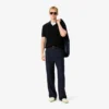 Maglione da uomo in misto cotone con collo a polo aperto Maglione da uomo in misto cotone con collo a polo aperto