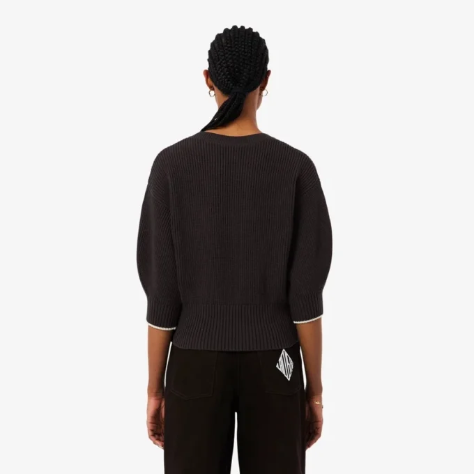 Maglione in cotone a girocollo Maglione in cotone a girocollo