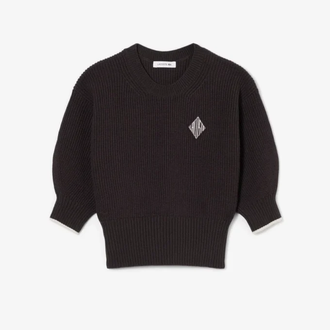 Maglione in cotone a girocollo Maglione in cotone a girocollo