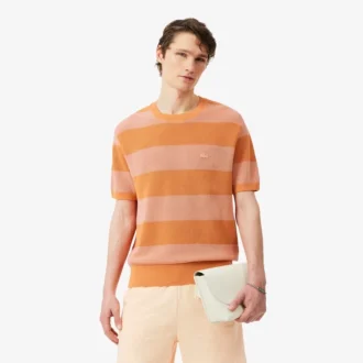 Maglione in cotone a maniche corte