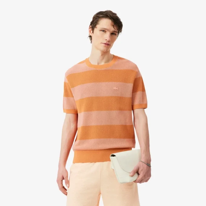 Maglione in cotone a maniche corte Maglione in cotone a maniche corte