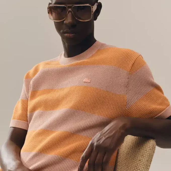Maglione in cotone a maniche corte Maglione in cotone a maniche corte
