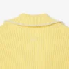 Maglione in cotone con zip e badge Maglione in cotone con zip e badge