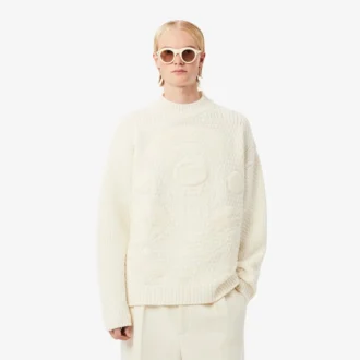 Maglione in lana con badge ricamato Runway