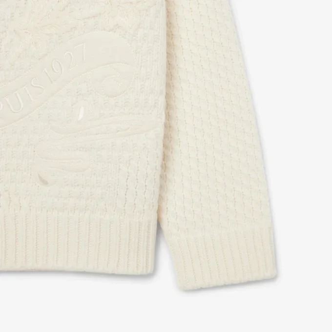 Maglione in lana con badge ricamato Runway Maglione in lana con badge ricamato Runway