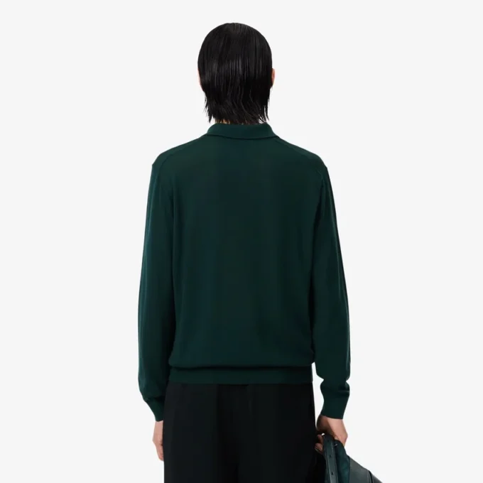 Maglione in lana merino con collo polo della collezione Runway Maglione in lana merino con collo polo della collezione Runway