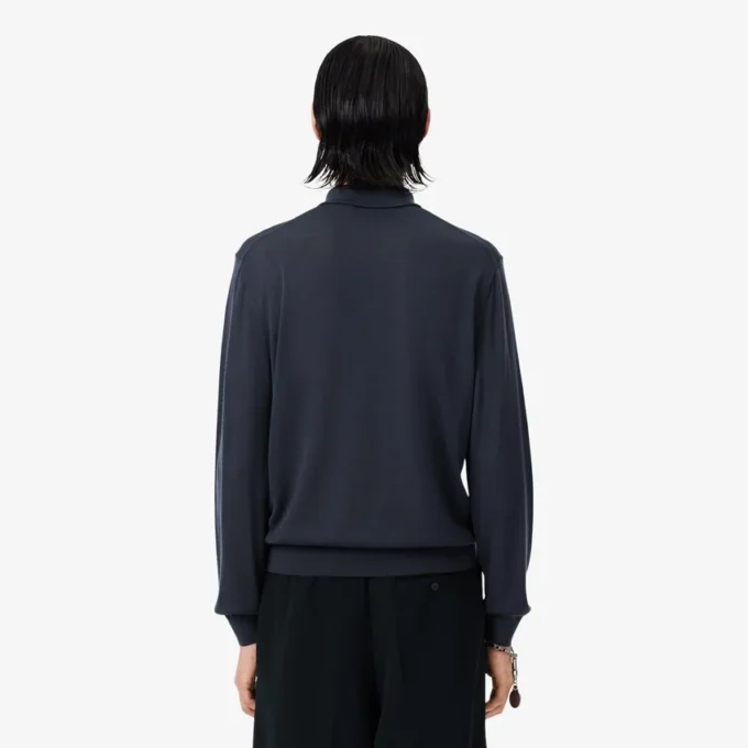 Maglione in lana merino con collo polo della collezione Runway Maglione in lana merino con collo polo della collezione Runway