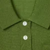 Maglione in lana merino con collo polo Runway Maglione in lana merino con collo polo Runway