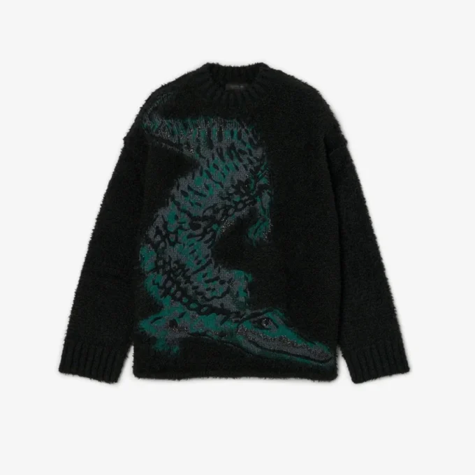 Maglione Jacquard Coccodrillo da passerella Maglione Jacquard Coccodrillo da passerella