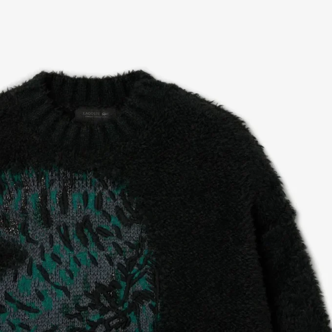 Maglione Jacquard Coccodrillo da passerella Maglione Jacquard Coccodrillo da passerella