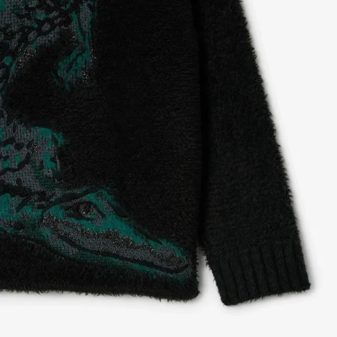 Maglione Jacquard Coccodrillo da passerella Maglione Jacquard Coccodrillo da passerella
