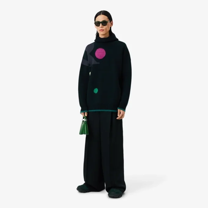Maglione jacquard con stampa Runway Maglione jacquard con stampa Runway