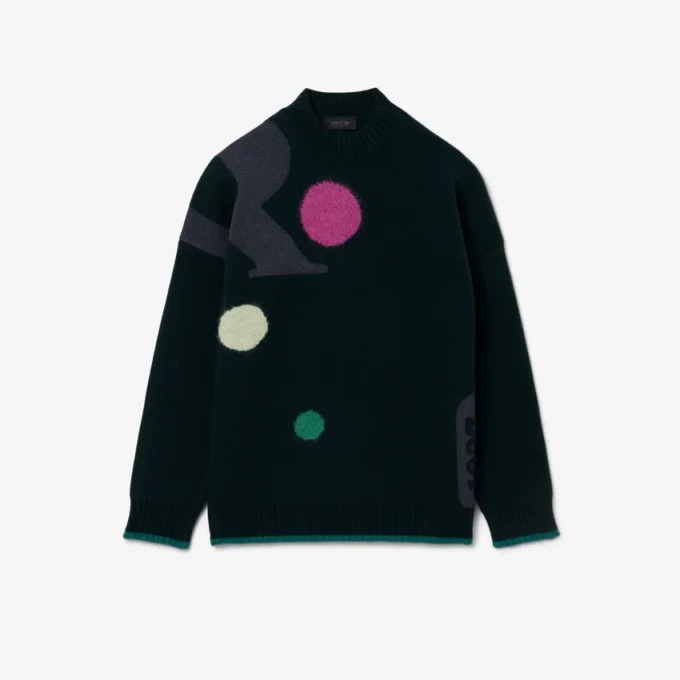 Maglione jacquard con stampa Runway Maglione jacquard con stampa Runway
