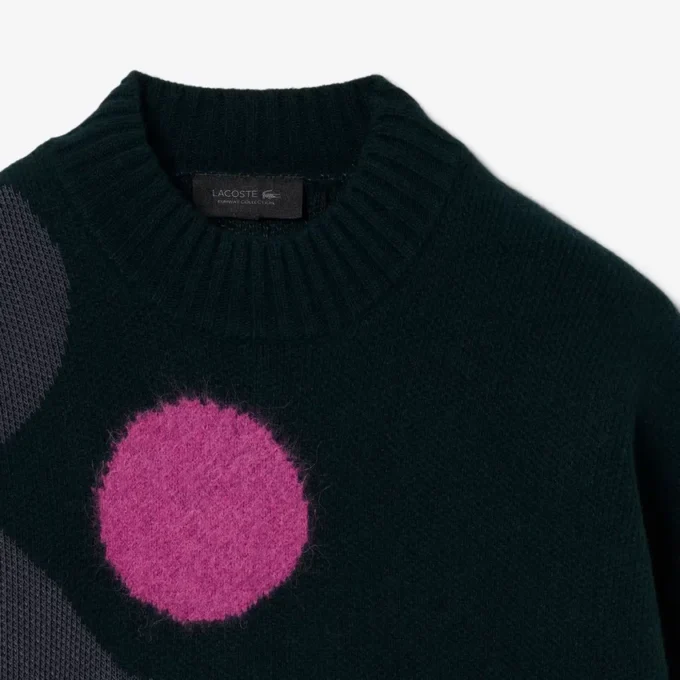 Maglione jacquard con stampa Runway Maglione jacquard con stampa Runway