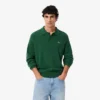 Maglione polo da uomo in lana dalla vestibilità comoda Maglione polo da uomo in lana dalla vestibilità comoda