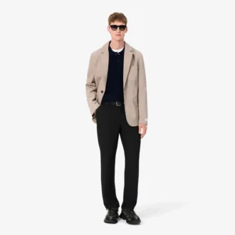 Maglione polo da uomo in lana dalla vestibilità comoda
