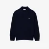 Maglione polo da uomo in lana dalla vestibilità comoda Maglione polo da uomo in lana dalla vestibilità comoda