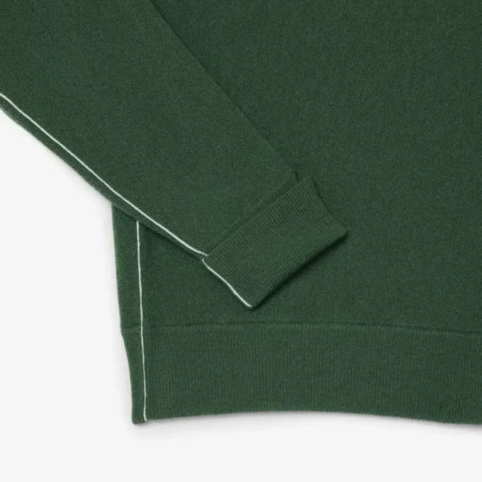 Maglione polo da uomo in lana dalla vestibilità comoda Maglione polo da uomo in lana dalla vestibilità comoda