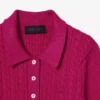 Maglione Runway con collo a polo e lavorazione a trecce Maglione Runway con collo a polo e lavorazione a trecce