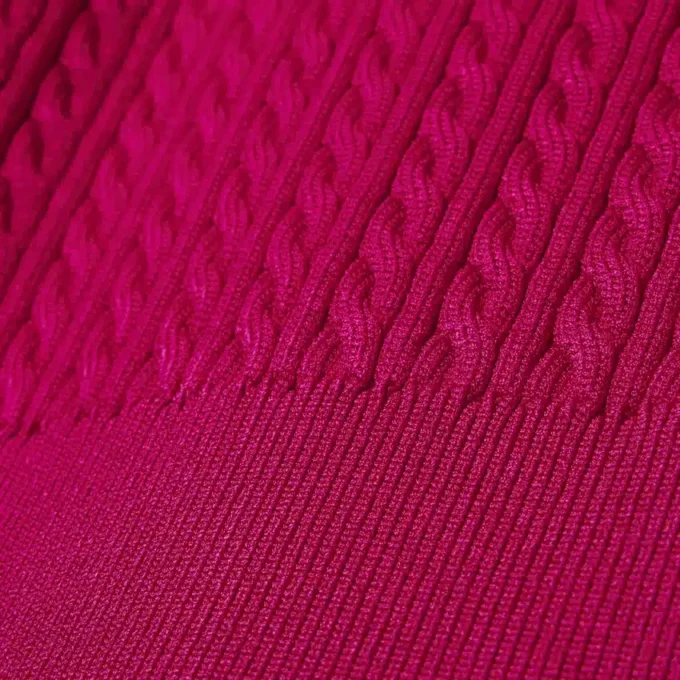 Maglione Runway con collo a polo e lavorazione a trecce Maglione Runway con collo a polo e lavorazione a trecce
