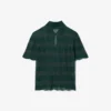 Maglione Runway con collo a polo in punto Pointelle Maglione Runway con collo a polo in punto Pointelle