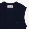 Maglione senza maniche in maglia 3D di lana merino Maglione senza maniche in maglia 3D di lana merino