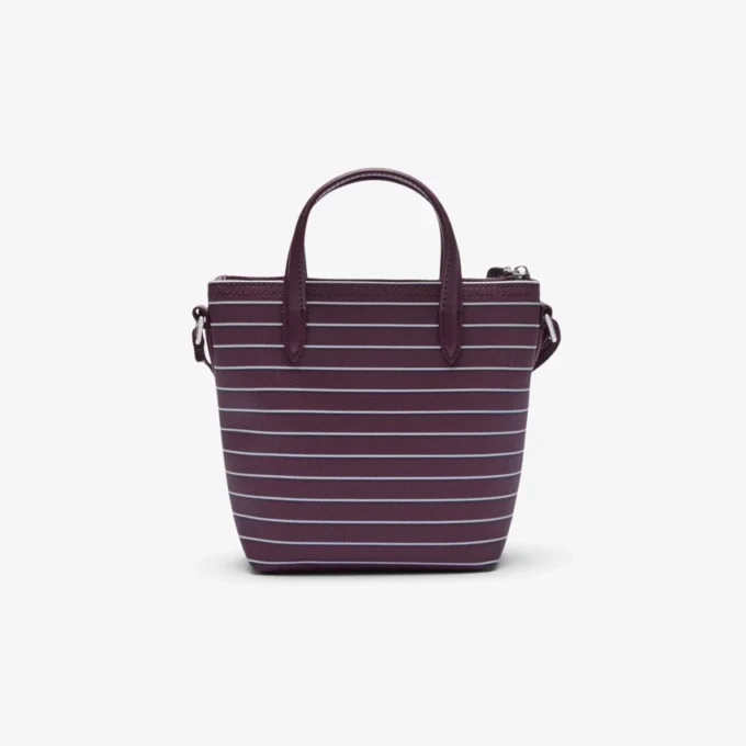 Mini Tote a righe L.12.12 Concept Mini Tote a righe L.12.12 Concept