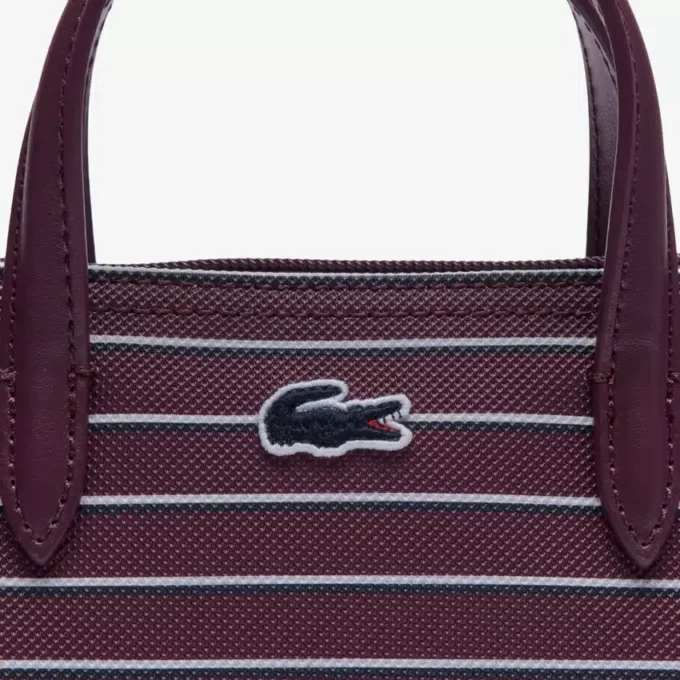 Mini Tote a righe L.12.12 Concept Mini Tote a righe L.12.12 Concept