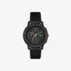 Orologio Lacoste.12.12 Chrono in silicone nero e oro garofano