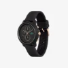 Orologio Lacoste.12.12 Chrono in silicone nero e oro garofano