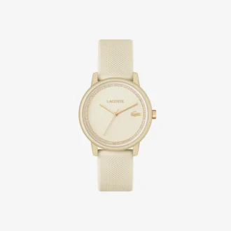 Orologio Lacoste.12.12 Go a 3 lancette in silicone color champagne