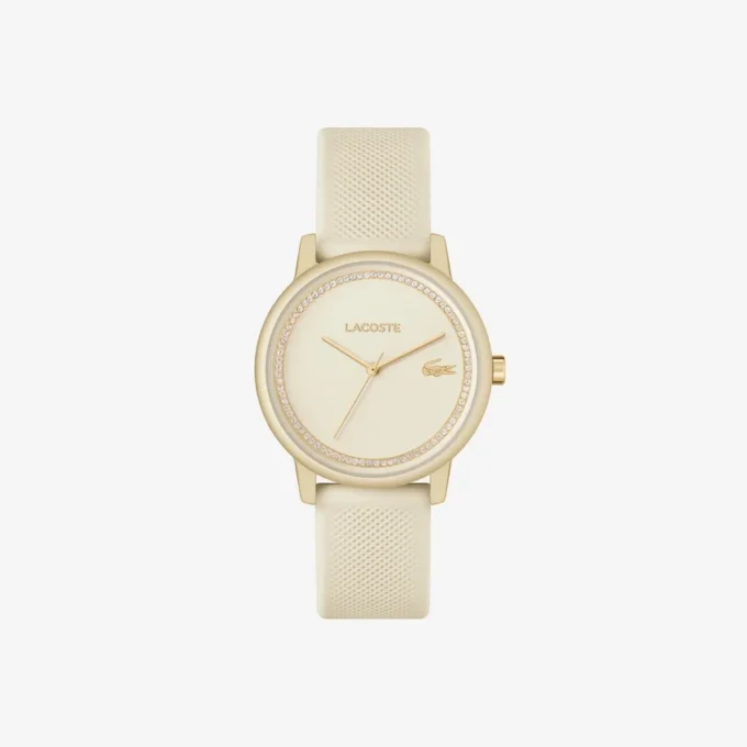 Orologio Lacoste.12.12 Go a 3 lancette in silicone color champagne