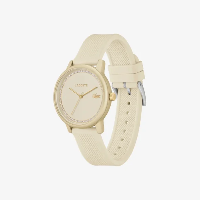 Orologio Lacoste.12.12 Go a 3 lancette in silicone color champagne