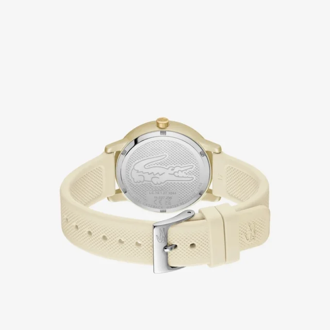 Orologio Lacoste.12.12 Go a 3 lancette in silicone color champagne
