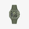 Orologio Lc33 quadrato in silicone con quadrante analogico e digitale