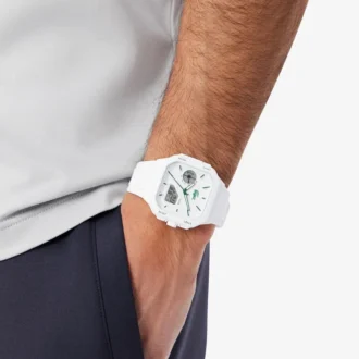Orologio Lc33 quadrato in silicone con quadrante analogico e digitale
