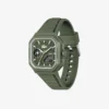 Orologio Lc33 quadrato in silicone con quadrante analogico e digitale