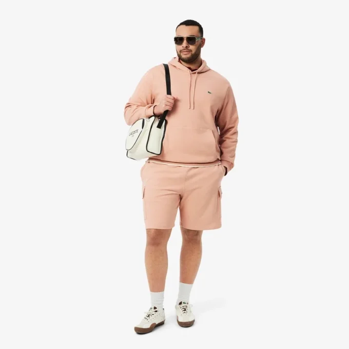 Pantaloncini cargo da uomo in felpa di cotone Pantaloncini cargo da uomo in felpa di cotone
