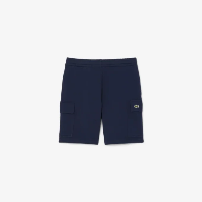 Pantaloncini cargo da uomo in felpa di cotone Pantaloncini cargo da uomo in felpa di cotone